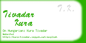 tivadar kura business card